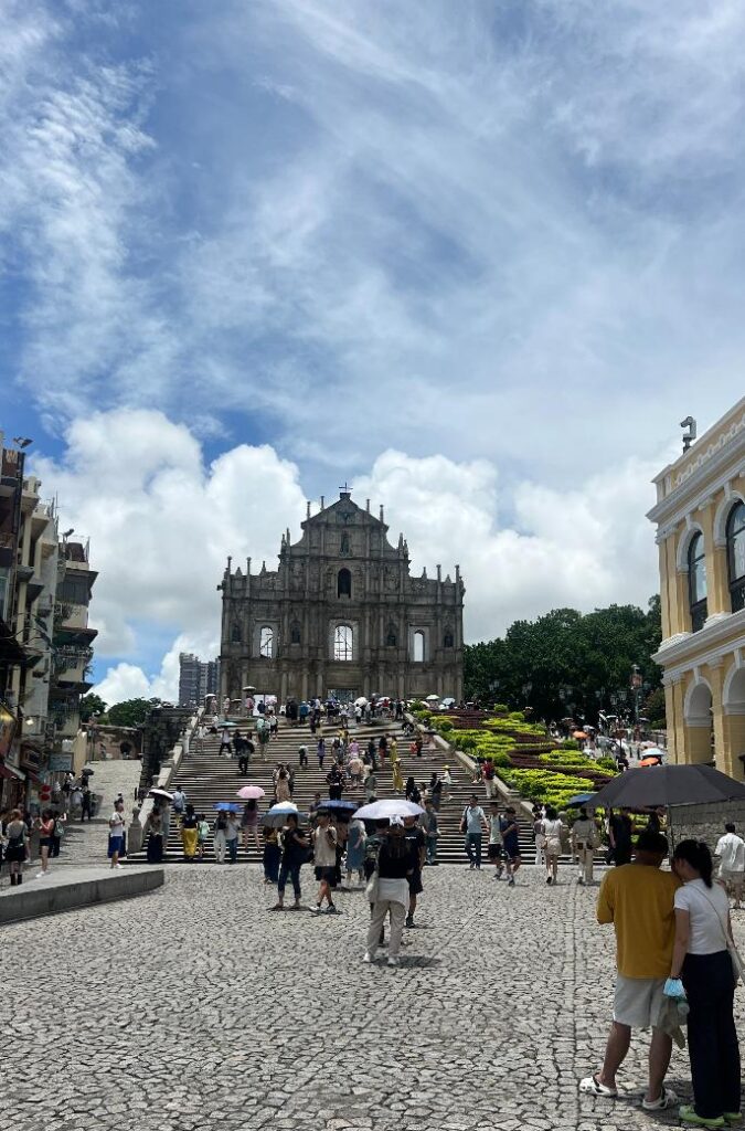 best Asia trip for Indian couples — Macau Ruins of St. Paul's UNESCO site from Gujarat couple trip 2025
