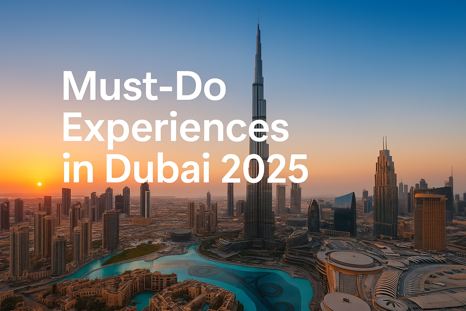 Must-do experiences in Dubai 2025