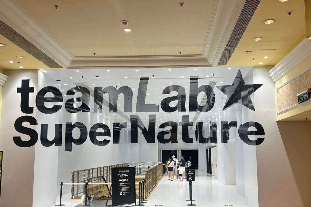 Hong Kong Macau itinerary teamLab SuperNature Macau immersive digital art colorful installations